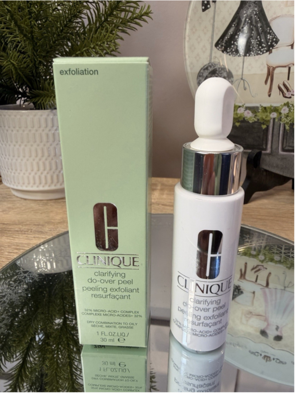 Clinique Clarifying Do-Over Peel Peeling Exfoliant 1 Fl Oz 30 ml. New